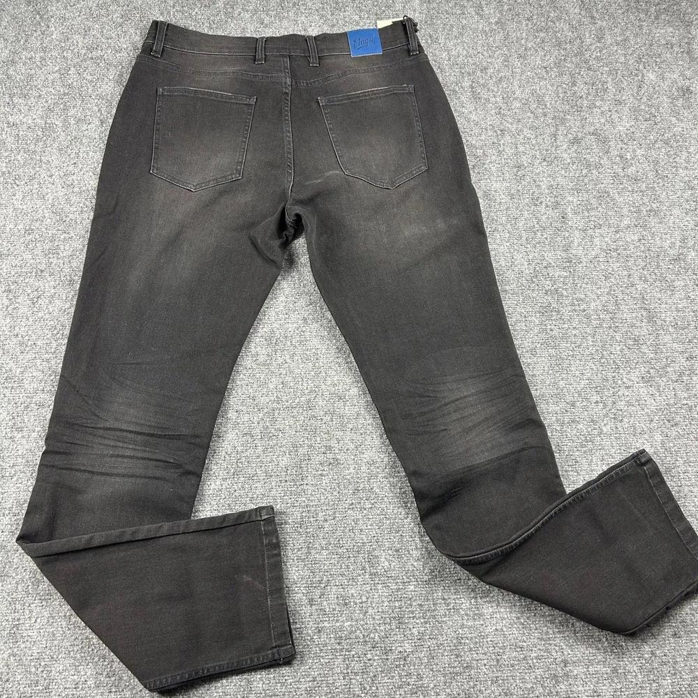 Mugsy Jeans Mags Mens 35x36‎ Black Slim Straight Stretch Denim FLX4NKG-35X36